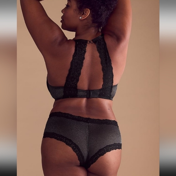 Victoria's Secret Other - Lace Trimmed Black Lace Cheeky Panties